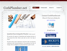 Tablet Screenshot of corkplumber.net